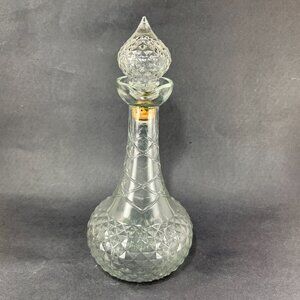Vintage Smirnoff Vodka Glass Decanter Genie Bottle Federal Law Forbids Sale 50s